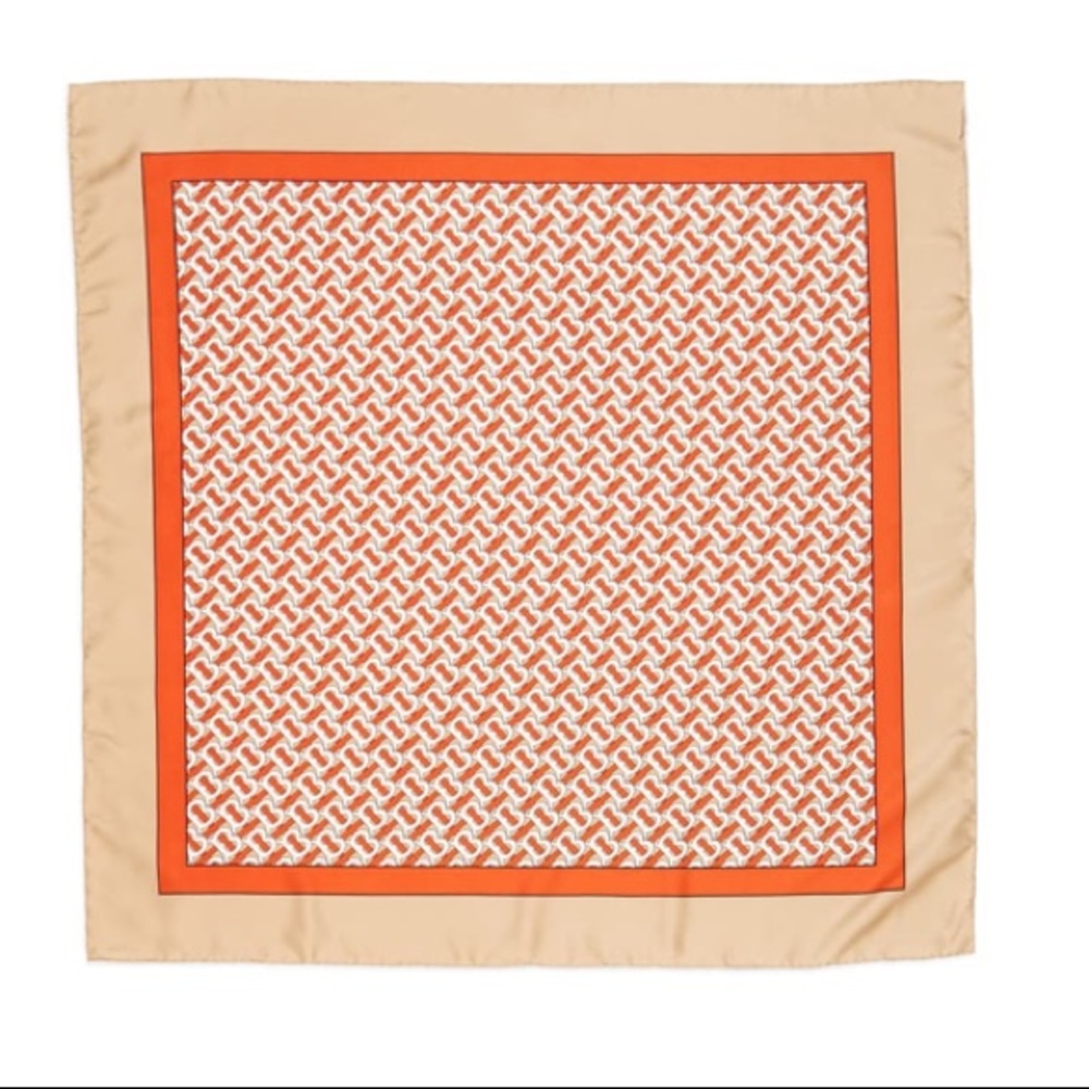BURBERRY NEW Monogrammed Square Silk Scarf - Picture 3 of 7